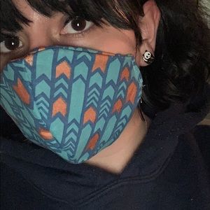 🌈B2GO FREE🌈 Orange Blue Design Face Mask